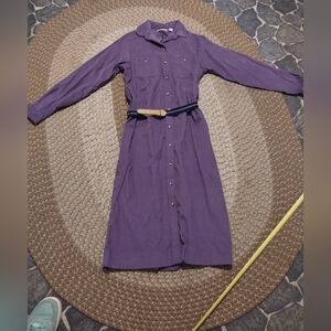 L.L Bean Corduroy button up dress VINTAGE